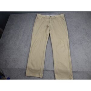 Peter Millar Mens Five Pocket Pants Khaki Tan Straight Leg Trousers 36x27